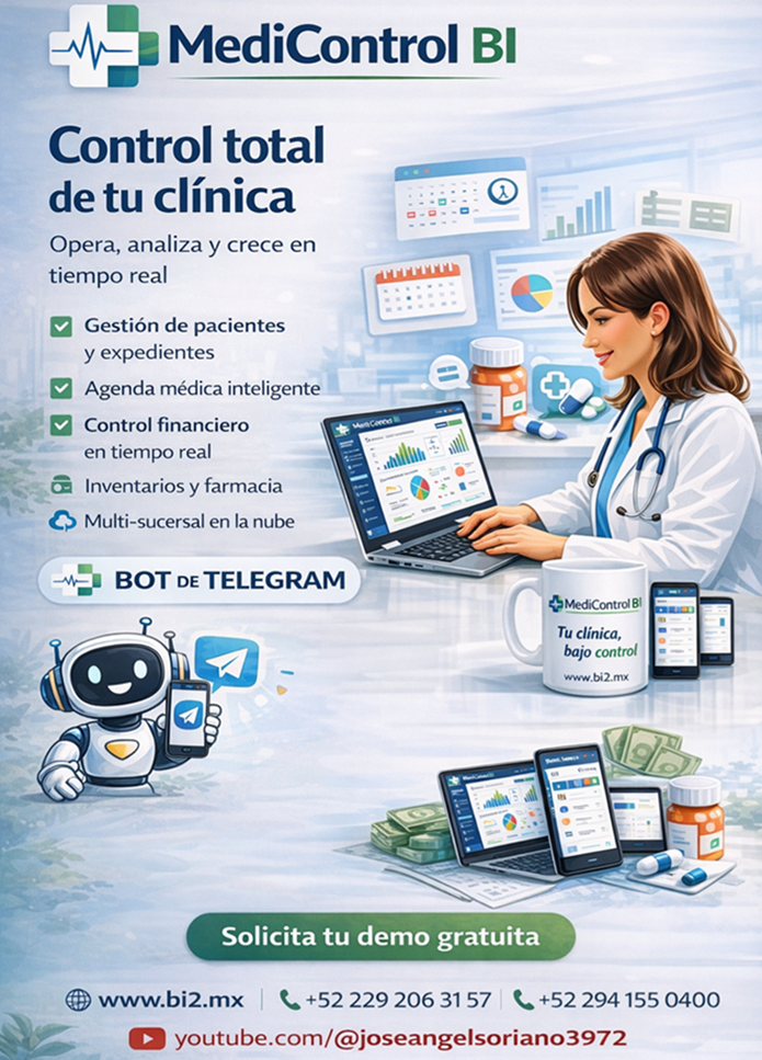 ERP Clínicas MediControl Bi
